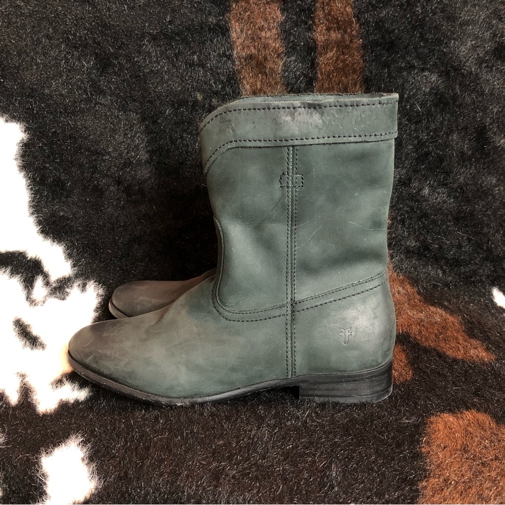 Frye Cara Roper Short Boots Nubuck Leather Sz 7B